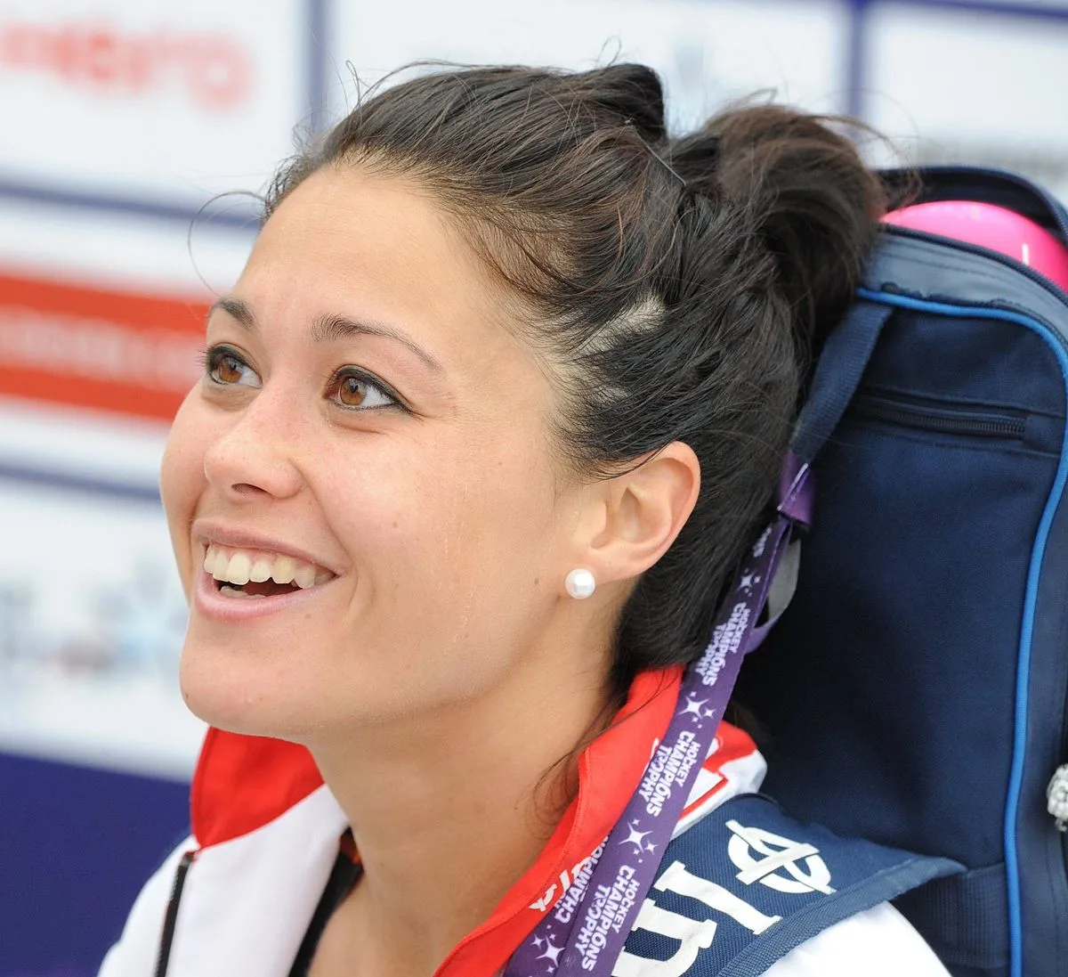 Sam Quek in her Great Britain hockey kit